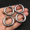 Stainless Steel Hoop Earrings with 3 mm to 5 mm Bands in Multiple Sizes - Image 10