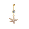 Stainless Steel Belly Button Ring Butterfly Pearl Shell Colorful Starfish Belly Button Ring Body Piercing Jewelry - Image 10
