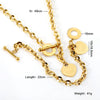 Imitaiton Pearl Heart Pendants Necklace Earring Sets For Women Stainless Steel Chain Necklace Bracelet Set Jewelry - Image 14