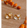 Stainless Steel Colorful K9 Crystal Open Adjustable Ring Golden Pvd Plated Finger Jewelry - Image 5