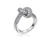 Colored Zircon Intersection Ring Classic Design Style Stainless Steel Anti Fading Geometry Lady Unique Jewelry Gift - Image 9