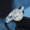Silver Ring Sparkle Zircon for Women Rings Wedding Jewelry Accessories Party Gift - Image 9