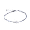 Delicate Bling Cubic Zirconia Heart Chain Bracelet Bangle Stainless Steel Shiny Wrist Jewelry Gift - Image 7
