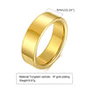 Simple Tungsten Carbide Ring for Women, 2mm/4mm/6mm Stackable Plain Wedding Band - Image 9