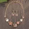 Simple Drip Oil Geometric Jewelry Sets for Women Accessories Necklace and Earrings Set Daily Party Prom Gift - Image 9