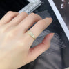 Dainty Stacking Ring with Clear Stone Accents in Gold-Tone - Image 10