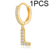A-Z Letters Initial Pendant Earrings Hoop Earrings Men Golden Color Jewelry Earring Alphabet Name Earrings Women 1pcs - Image 23