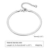 Silver Color Anklet Bracelets for Women Stainless Steel Layered Cuban Chain Herringbone Anklets Summer Beach Gift - Image 18