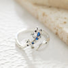 Rings Silver Ring Gecko Snake Scorpion Open Ring For Women Zircon Simple Finger Ring Jewelry Gifts - Image 2