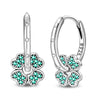 Earrings Silver Star Moon Square Zircon Hoop Earrings For Women Birthday Anniversary Jewelry Gifts - Image 7