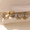 Stainless Steel Large and Small Hoop Earrings for Women Simple Retro Circle Drop Earrings Detachable Jewelry - Image 2