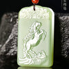 carved jade pendant 12 zodiac signs Mouse ox tiger rabbit dragon snake horse sheep monkey chicken dog pig - Image 2