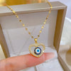 Heart Stainless Steel Zirconia Necklaces For Women Girls Love Gold Color Metal Necklace Party Birthday Daily Jewelry - Image 7