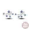 Silver Hoop Earrings Star Moon Stud Drop Earrings For Woman Party Wedding Accessories Jewelry Gift - Image 26
