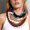 Retro Colorful Acrylic Big Round Beads Choker Boho Handmade Knot Rope Necklaces for Women Man Statement Jewelry Gift - Image 6