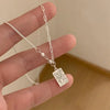 Silver Bead Geometry Necklace for Women Girl Korean Design Versatile Choker Jewelry - Image 13