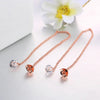 Long Hanging Drop Line Earrings For Women Rose Gold Color Zircon Crystal Piercing Threader Earing Ear Accessories Jewelry - Image 6