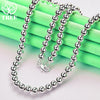 Gold 18 Inch 6mm Beads Chain Necklaces For Woman Mens Party Birthday Wedding Engagement Charm Jewelry - Image 6