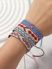 8Pcs/set Handwoven friendship bracelet Bohemian style adjustable hand rope for men and women - Image 4