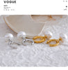 Imitation Pearls Drop Stainless Steel Golden Korean Hoop Earrings Charms Jewelry Gift - Image 44