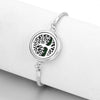 Tree of Life Aromatherapy Bracelet Open Lockets Bangle Essential Oil Diffuser Bracelet Adjustable Chain Bracelet with 10pcs Pads - Image 5