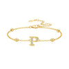 Silver Zircon Gold 26 Letter Bracelets For Woman Simple Jewelry Wedding Party GiftS Jewelry A - Image 29