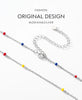 Modian Real 925 Sterling Silver Multicolour Enamel Necklace For Women Simple Long Chain Choker Fine Party Jewelry Gift