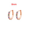 2PCS Stainless Steel Cubic Zirconia Chain Stud Earrings For Women Non-Piercing Ear Clip Ear Cuff Earring Cartilage Jewelry - Image 20