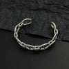 Integrated Pattern Stainless Steel Bracelet in Gold Tone and Silver Tone - Image 5