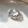 Ventfille Silver Waterdrop Open Line Cross Ring For Female Unique Design Jewelry Gift - Image 24