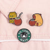 Funny Capybara Drink Yerba Mate Enamel Pins YO Tomo Herbal Tea Metal Brooches Lapel Backpack Badge Jewelry Gifts For Friends - Image 1