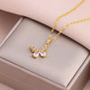 Sweet Sexy Zircon Crystal Series Pendant Necklaces For Women Female Stainless Steel Neck Chain Jewelry Girls Party Gift - Image 23