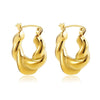 Zircon Circle Huggie Hoop Earrings for Women Geometric U Shape Hoops Ear Buckle Gold Plated Stainless Steel Jewelry Gift - Image 22