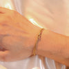 Love Knot Double Snake Chain Bracelet in Stainless Steel - Image 18