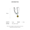 2 Pcs Vintage Peace Buckle Pendant Necklaces Stone Beads Chains Choker Necklace Set Women Men Chinese Style Jewelry K - Image 6