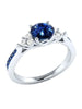 Sri Lanka Sapphire Silver Ring Birthstone Engagement Design Ring Ladies Blue Gemstone Ring - Image 5