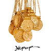 Exclusive 12 Constellation Pendant Necklace Stainless Steel Hammered Vintage Golden Plated Jewelry - Image 1