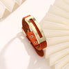 Leather Bracelet for Women Men Adjustable Double Wrap Wristband with Gold Plated Buckle Jewelry Multiple Colors - Image 7
