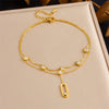 Meyrroyu 316L Stainless Steel Ocean style Cherry Zircon Footsie Chain Lady Anklets Jewelry Party Gift - Image 13
