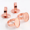 13x18mm 18x25mm 30x40mm Colors Plated Brass Oval Adjustable Ring Settings Blank,Fit 10x14-30x40mm Cabochons - Image 5