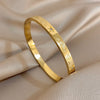 Starfish Shell Seahorse Carved Stainless Steel Cuff Bangles Bracelets Retro Rhinestone Wristband Jewelry Women's - Image 8