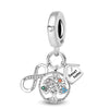 Lastfire Silver Alpaca Rainbow Global Travel Plan Charms Bracelet Bangle Making Gift Jewelry - Image 39