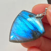 Blue Labradorite Pendant Irregular Shape Bead Stone Orange Necklace for Men Women - Image 2