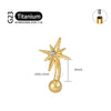 Titanium 16G CZ North Star Rook Earring 6mm 8mm 10mm 12mm Curved Barbell Eyebrow Cartilage Tragus Labret Piercing - Image 12