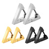 1 Pair Punk Stainless Steel Triangle Earrings Women Men Ear Piercing Geometric Stud Earrings Push-Back Clip Unisex Party Jewelry - Image 5