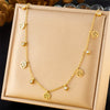 316L Stainless Steel Zircon Love Star Flower Tree of Life Eye Necklace Girl Neck Chain Jewelry Gift - Image 11