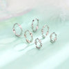 Silver Geometric Wave Earrings for Women Punk Jewelry Gift - Image 5