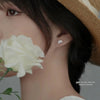 Lotus Flower Stud Earrings with Petal Details - Image 4
