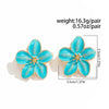 White Drip Oil Flower Stud Earrings for Women Elegant Sweet Metal Petal Temperament Earrings Wedding Party Jewelry Gifts - Image 6