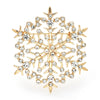 Beauty Snowflake Brooches For Women Unisex 2-color Christmas Year Winter Flower Party Brooch Pin Gifts - Image 1
